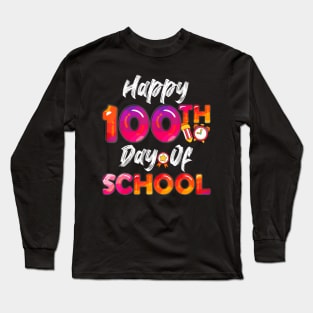 100 Days Yall Student Teacher Happy 100Th Day Of School Long Sleeve T-Shirt